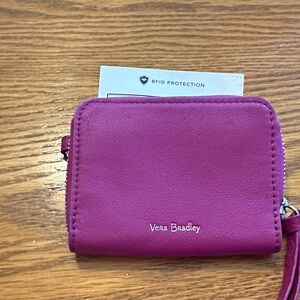 Vera Bradley Magenta RFID Wallet
